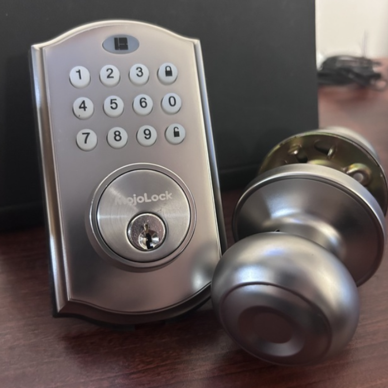 MojoLock G4 Silver + MojoKnob Silver combo
